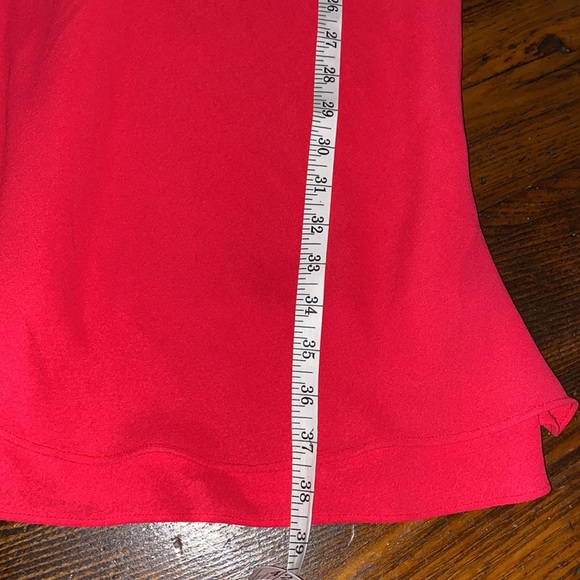 *SOLD*Evan Picone Red Drape Back Dress - Picture 4 of 7